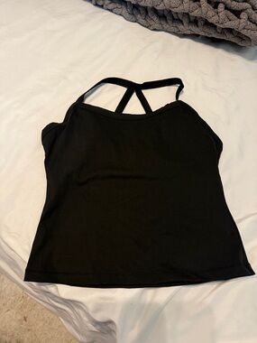 Women's Black Strappy Camisole Tank Top